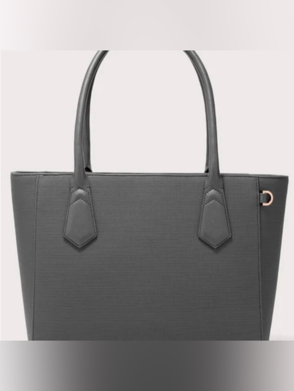 Dagne Dover Graphite Classic Signature Tote with Top Handles